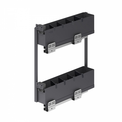 Выдвижная корзина-карго 150 ICON крепл.боковое/левое, графит PRIME by AKS_1