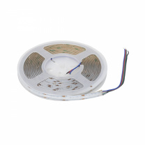 Лента светодиодная COB RGB - 12W/m, 12V, 10мм, 576 д/м, IP20 - 5м, AKS фотография