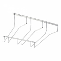 Держатель подвесной для бокалов трехрядный, черный AKS фотография