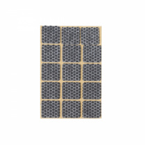 Подкладка самоприлипающая фетровая прорезиненная 30 х 30мм (1упак.=15шт), серая, Folmag