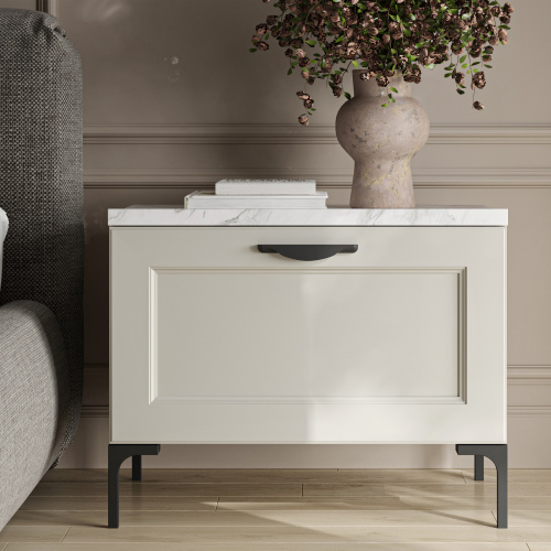 Ручка меб. скоба мет. METAX 128, брашированное золото, AKS_8