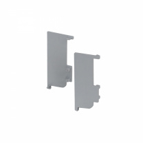 Комплект заглушек металлич. внутр. к профилю Gola, L-образных (левая+правая) серебро 3 AKS