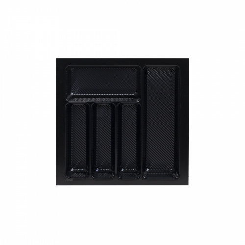 Лоток для столовых приборов 500 LINER 435*430, черный AKS_1