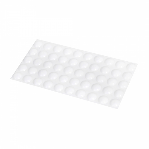 Отбойник силиконовый d10 h=3 AKS (лист = 50 шт.) белый_1