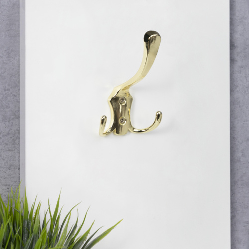 Крючок меб. трехрожковый мет. WP59 золото GRIDLI_3