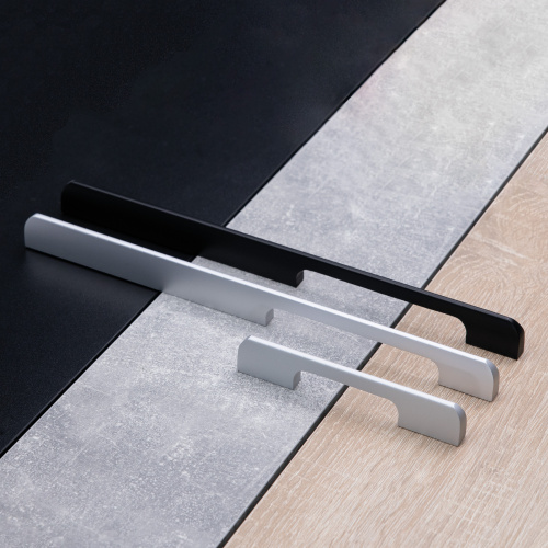 Ручка меб. скоба алюм. ORION 128/148 черный матовый, AKS_6