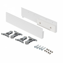 Держатель передней стенки внутреннего ящика H=167 Slimbox Evolution белый с рейлингом на фасаде фотография