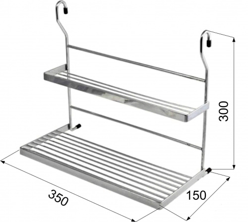 Корзина на трубу d16 для приправ CWJ203В хром AKS_2