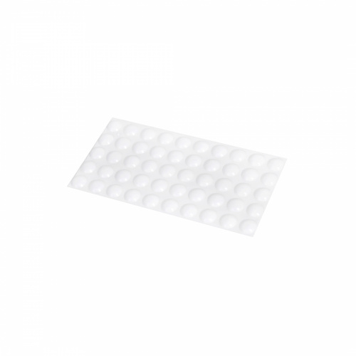 Отбойник силиконовый d8 h=3 AKS (лист = 50 шт.) белый_1