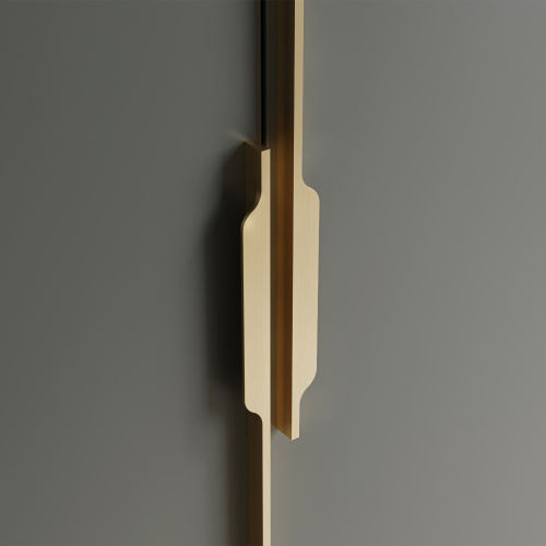 Ручка меб. скоба алюм. ANDROMEDA 1056/1200 брашированное золото, AKS (правая)_5