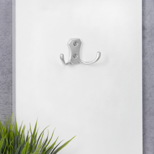 Крючок меб. двухрожковый мет. WP89 хром матовый GRIDLI_4