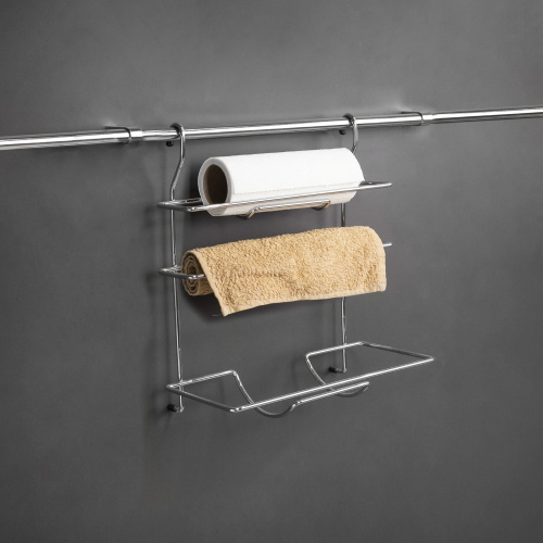 Корзина на трубу d16 для бумаги и плёнки CWJ115 хром AKS_4