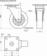 Колесо меб. SHIFT d75 h99 с площадкой, прозрачный AKS_preview_1