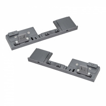 Держатель передней стенки внутреннего ящика H=175 Slimbox AKS графит с рейлингом на фасаде фотография