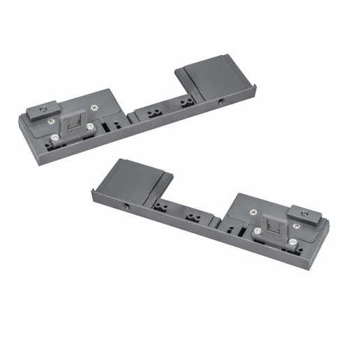 Держатель передней стенки внутреннего ящика H=175 Slimbox AKS графит с рейлингом на фасаде_1