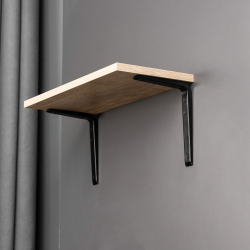 Полкодержатель мет. CRAFT 200*250*1.5 черный AKS_3