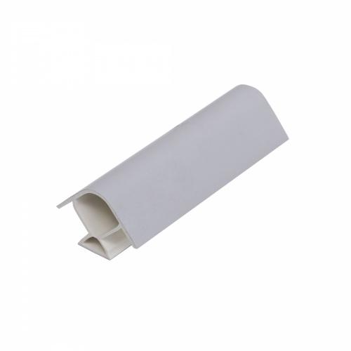 Угол универсальный 90 к цоколю мебельному ПВХ h=100 светло-серый РФ_1