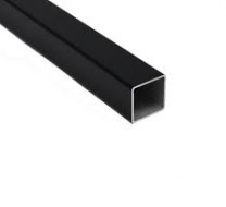 Труба квадр. L-3000 25*25 (1,4кг/1,0мм) QUADRO, черный AKS фотография