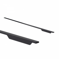 Ручка меб. скоба алюм. ANDROMEDA 1056/1200 черный матовый, AKS (правая)