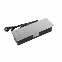 Выдвижной удлинитель Hollander, 2 розетки, 2xUSB, HDMI, LAN, шлиф. сталь AKS фотография