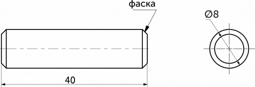 Шкант деревянный 8*40 (уп/50шт) AKS_2