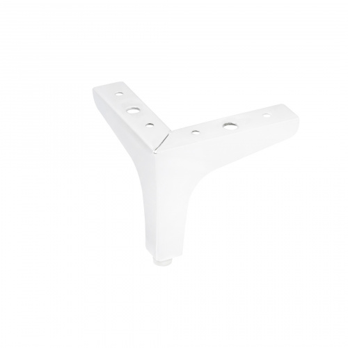 Опора меб. мет. h100 угловая белый AKS_2