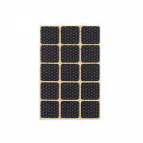 Подкладка самоприлипающая фетровая прорезиненная 30 х 30мм (1упак.=15шт), черная, Folmag фотография