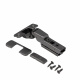 Петля полунакладная с доводчиком 45мм h0 clip-on AKS PLUS 3D узкая черная (саморезы, заглушки)_preview_1