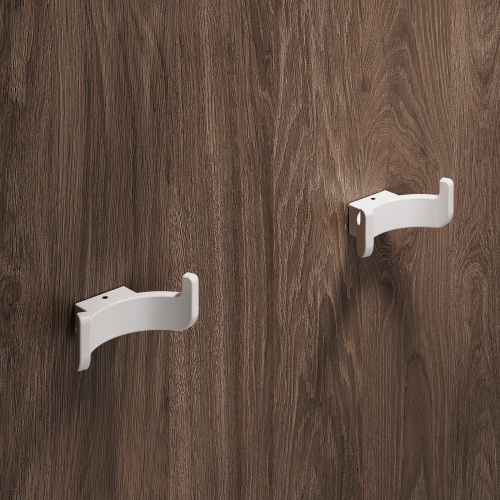 Крючок меб. двухрожковый мет. BAR черный матовый AKS_8