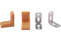 Уголок с металлической основой и пластиковой крышкой беж (уп/10шт) AKS фотография