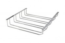 Держатель подвесной для бокалов четырехрядный 340*65*405, хром AKS фотография