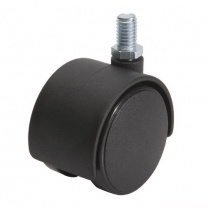 Колесо меб. пласт. d50 с винтом М10, черный AKS Колесо меб. пласт. d50 с винтом М10, черный AKS