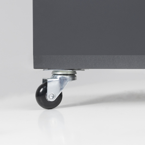 Колесо меб. CRYSTAL/2 d35 h51 с площадкой, черный AKS_4