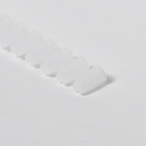 Втулка под саморез на полосе 5*10, пластик, белая (уп/1тыс.шт) AKS_3