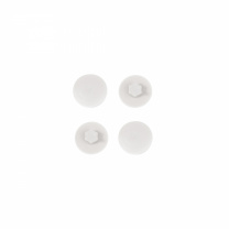 Заглушка пластик к конфирматам белый (2) PL (упак.-1тыс.шт.) фотография