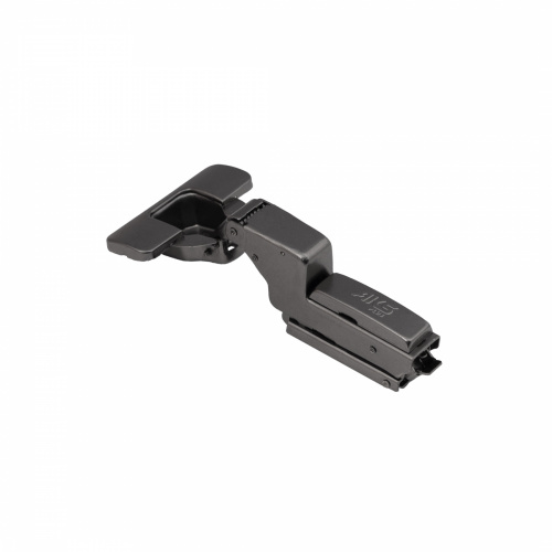 Петля внутренняя с доводчиком 45мм h0 clip-on AKS PLUS 3D узкая черная (саморезы, заглушки)_1