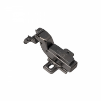 Петля д/алюм.рамки Z-1 внутренняя с доводчиком h0 clip-on AKS PLUS черная (саморезы, заглушки)