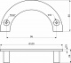 Ручка меб. скоба мет. DAY 96 брашированное золото, AKS_preview_1