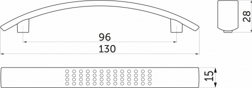 Ручка меб. скоба мет. UN87 96 мат. хром,_2
