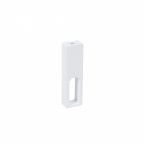 Держатель штанги гардеробной прямоуг. FAME/2 проходной, белый AKS фотография