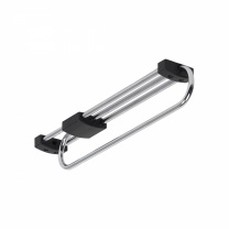 Выдвижная вешалка L-300/330 усиленная овальная, хром/черный REJS фотография