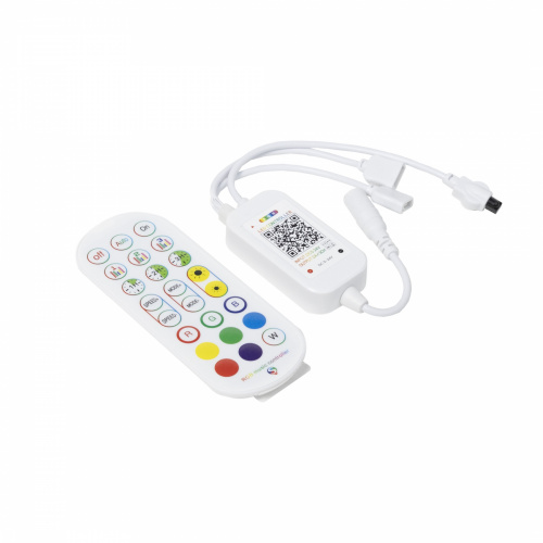 Контроллер для светодиодной ленты RGB, с пультом, музыкальный,12/24V, 72W/144W, AKS_1