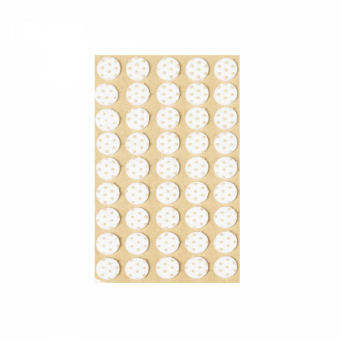 Подкладка самоприлипающая фетровая прорезиненная d15мм (1упак.=45шт), белая, Folmag_1