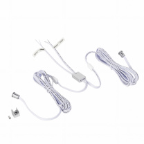 Выключатель бесконтактный на преграду, двойной, накладной/врезной, 12/24V, 60W/120W, D8мм, хром, без коннекторов, AKS фотография