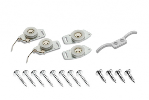 Комплект MITO PLUS для 1 раздвижной двери GTV 50 кг (ролики верх и низ, стопор, саморезы)_1