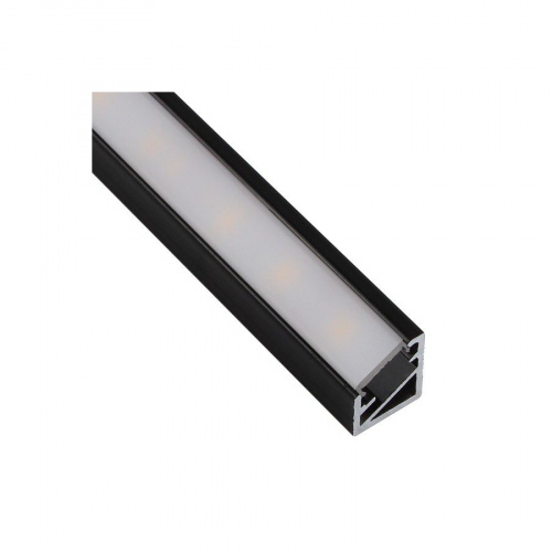 Профиль алюминиевый угловой Triline mini (Starline Mikro), чёрный, 2м, HLT_1