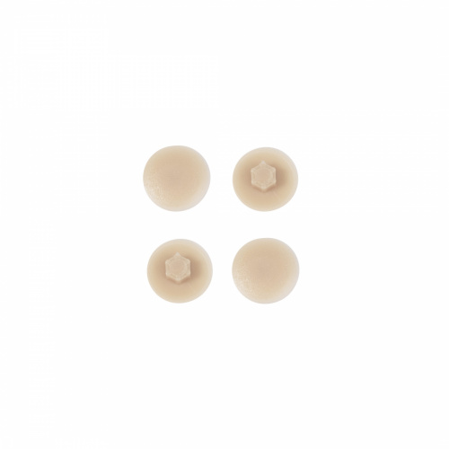 Заглушка пластик к конфирматам молочный натуральный (00) PL (упак.-1тыс.шт.)_1