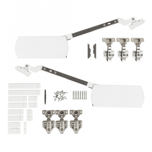 Подъемный механизм верхний H с доводчиком на две двери PRIME by AKS ZEVS белый_3