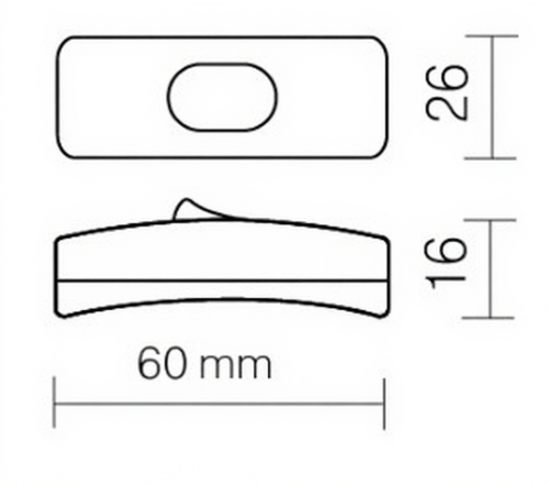 Выключатель механический на шнур, 2A, GLS_2