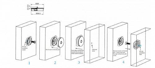 Соединитель для панелей кнопочный Кондуктор (1уп.=4шт.) SISO_2